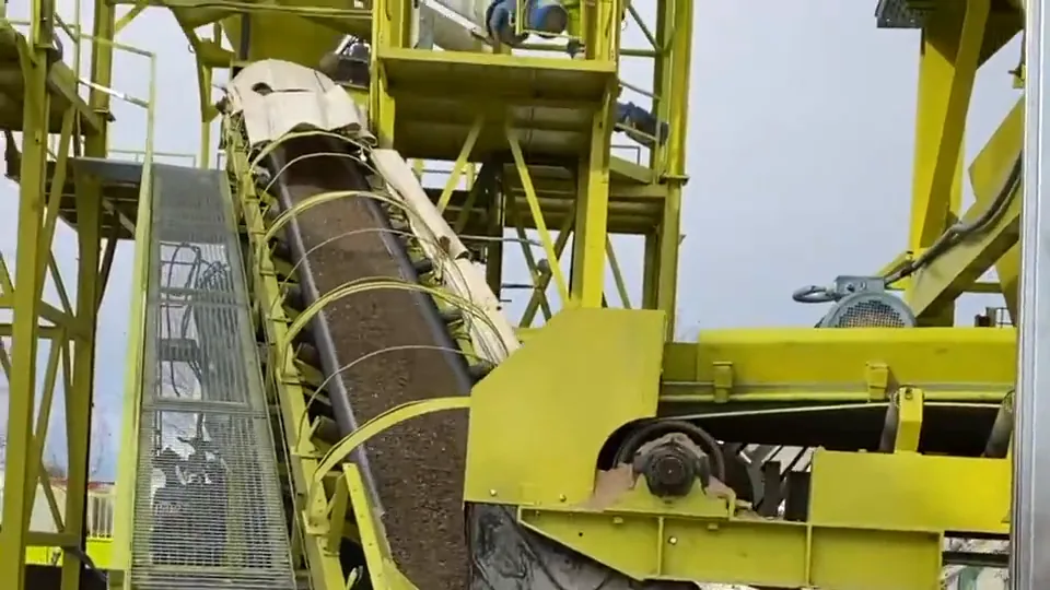 Cinta transportadora de áridos de nuestra planta